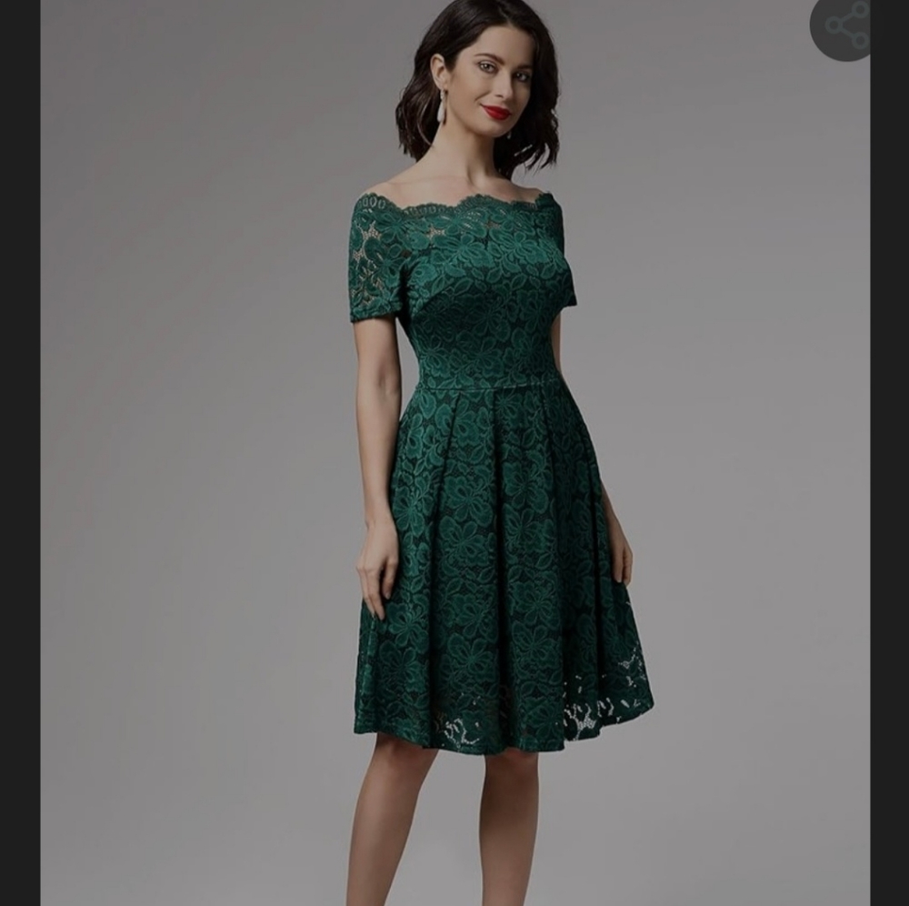 Lace green Missmay dress NWT - Picture 8 of 9